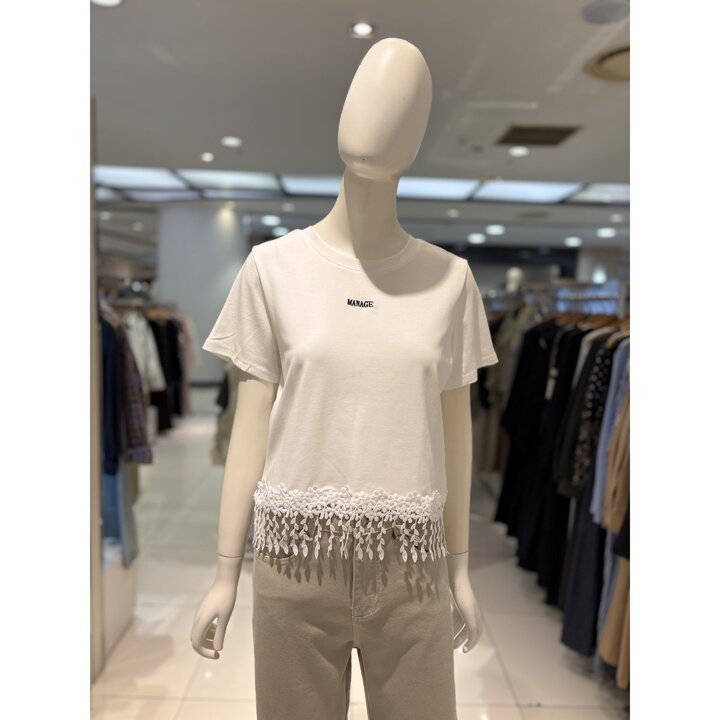 (신세계마산점)라운드  레터링 밑단 수술티셔츠/SL2TSL02