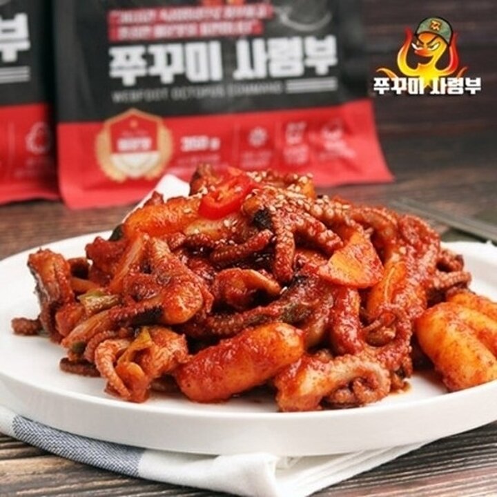 쭈꾸미사령부 불타는매운맛 350g  8팩 10465019588645