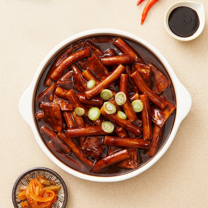[추억의 국민학교 떡볶이] 국떡 매콤짜장맛 495gX4팩