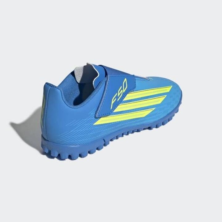 (신세계김해점)[adidas kids] (170 245)F50 클럽 벨크로 TF 축구화 키즈 (JS1486)