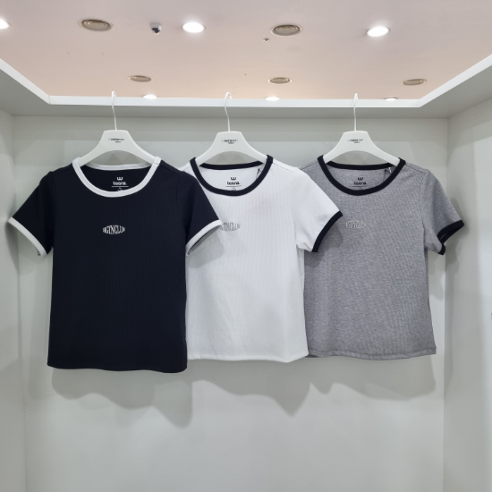 패션플러스[38340] 가볍고 부드러운 반팔 티셔츠14570-131-421-31