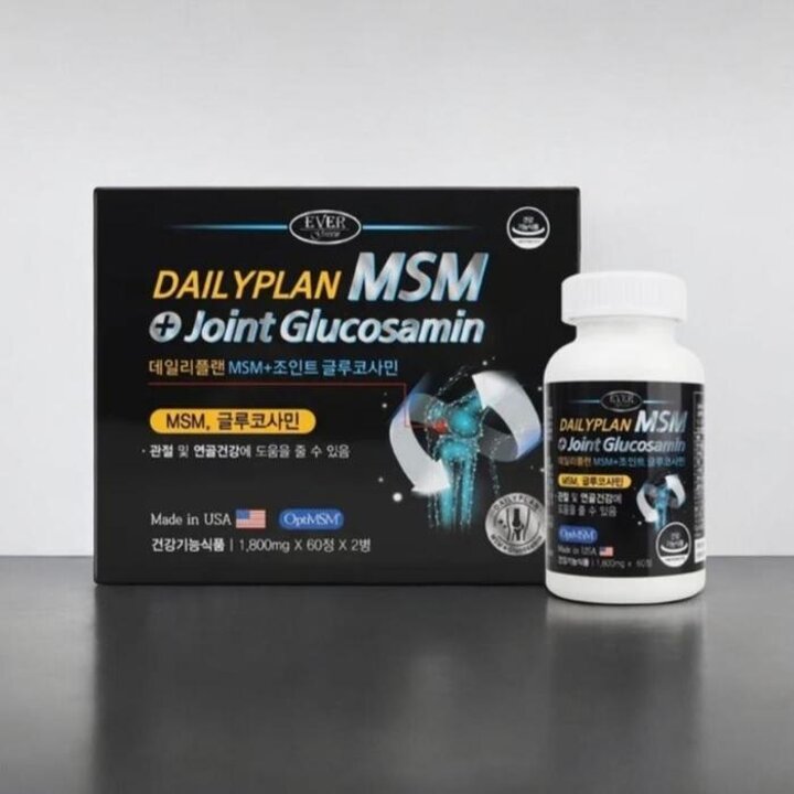 에버그린데일리플랜MSM조인트글루코사민120정1개관절연골식이유황