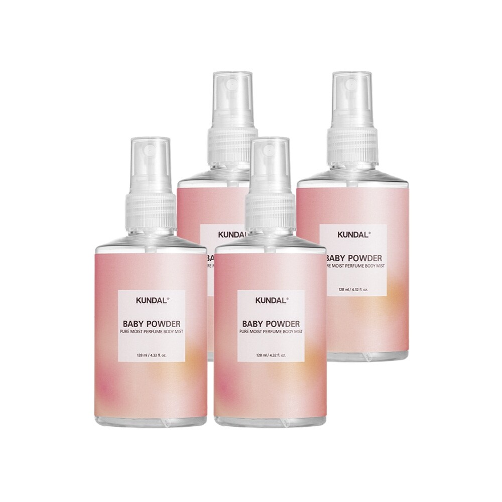 쿤달 퓨어 바디미스트 베이비파우더 128ml x4개