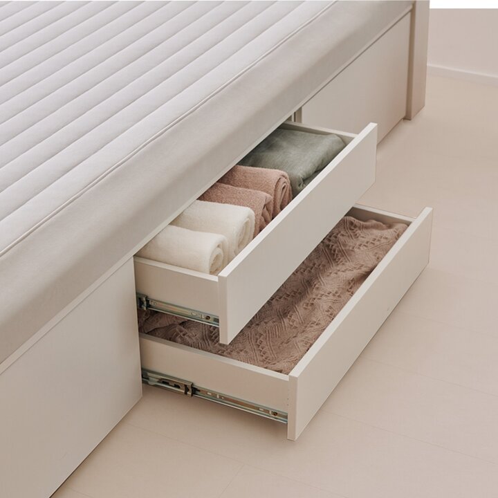 동서가구 온결 황토볼 온열 2단 4서랍 아쿠아텍스 수납 흙침대 Q DF926976