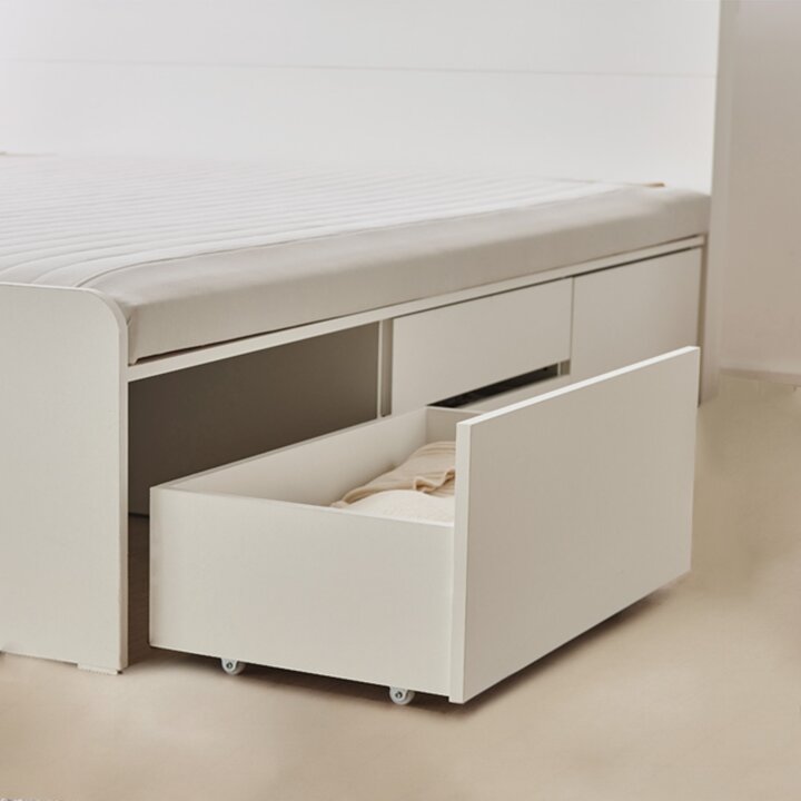 동서가구 온결 황토볼 온열 2단 4서랍 아쿠아텍스 수납 흙침대 Q DF926976