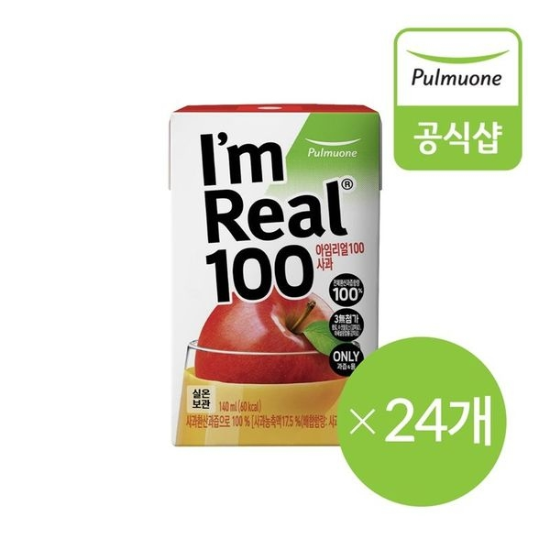 풀무원 아임리얼100 사과 24팩[35374602]
