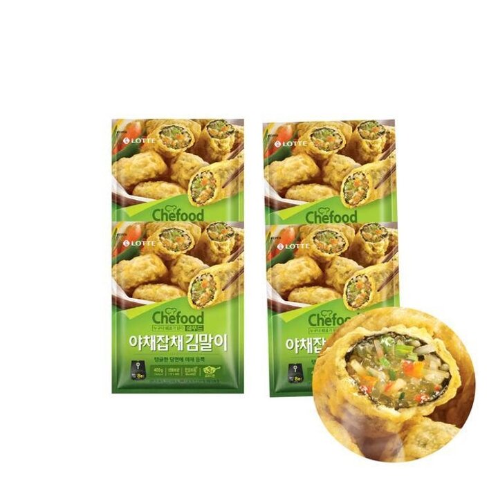 쉐푸드야채잡채김말이400gx4개