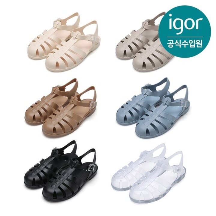 (대전신세계)[IGOR] 이고르 비아리츠 젤리슈즈 6 COLORS 맘앤키즈 젤리슈즈 여름샌들 여성샌들 여성젤리슈즈