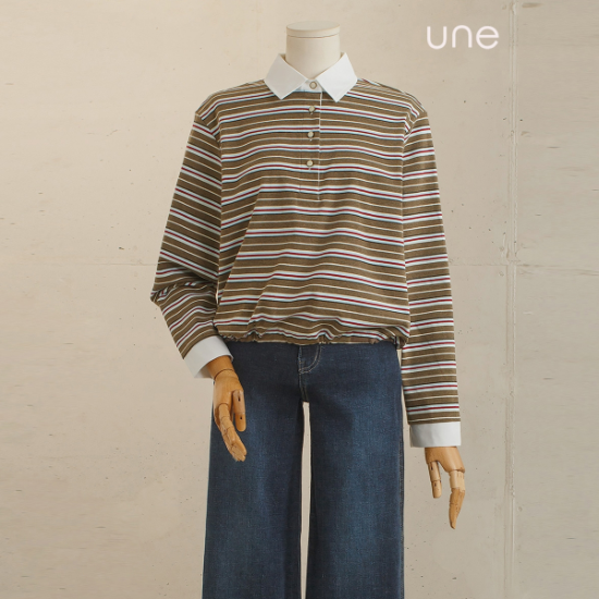 윈(une) 컬러스트라이프 스트링헴탑