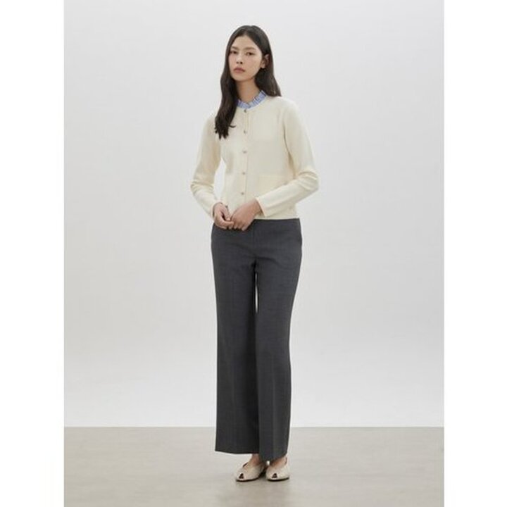(신세계마산점)[씨씨콜렉트] 탈부착 스트라이프 카라 니트 가디건 (C261KSL003)