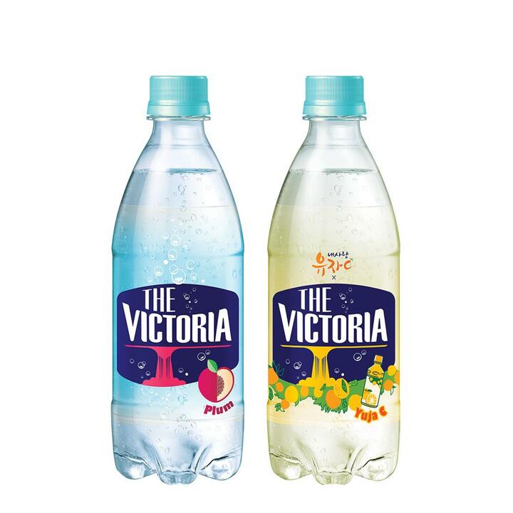 (G) 웅진식품 더 빅토리아 탄산음료 500ml 자두10입+내사랑유자C10입 교차구성