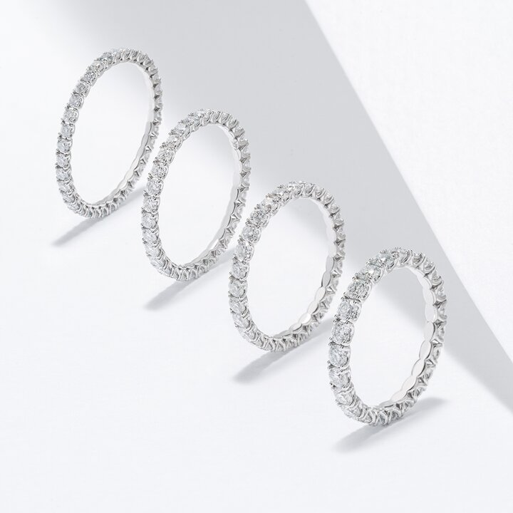 [한국금다이아몬드] 랩 다이아 가드링 반지 랩그로운 2.5mm 14K