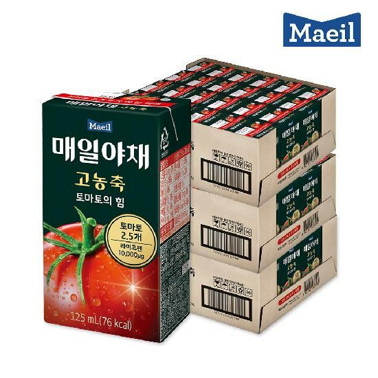 매일야채 고농축 토마토의힘 125mL 72팩