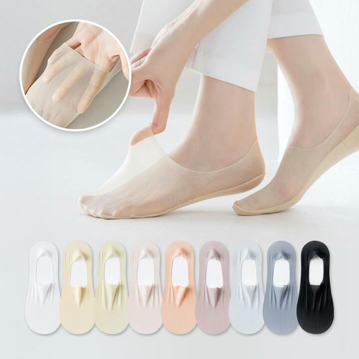 할인바이할인 [9켤레+9켤레] 실키메쉬 고탄력 아이스덧신 페이크삭스 벗겨짐방지 양말 총 18켤레세트
