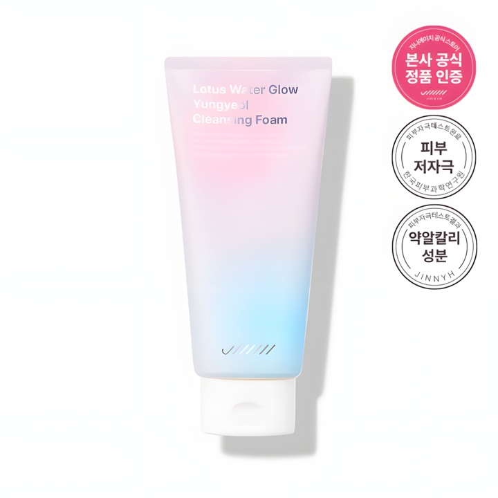 [JINNYH] 로투스 워터 글로우 윤결 클렌징 폼 300ml