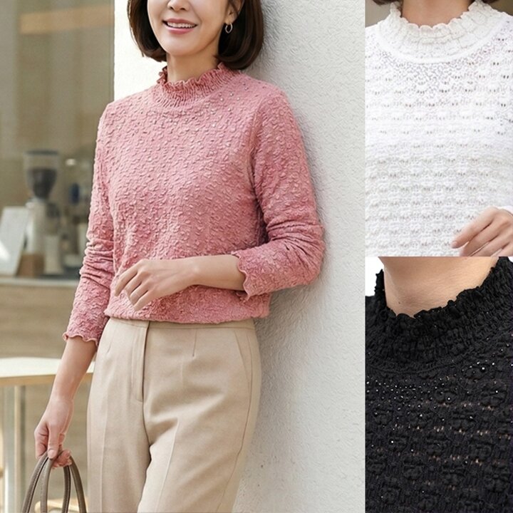 [엄마옷 로즈맘] 니치스모크레이어드티셔츠