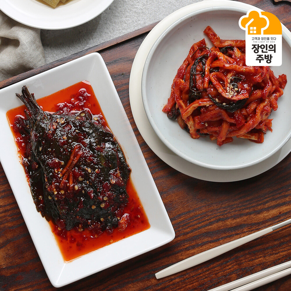 [이광석장인]깻잎무침1kg+무말랭이무침1kg