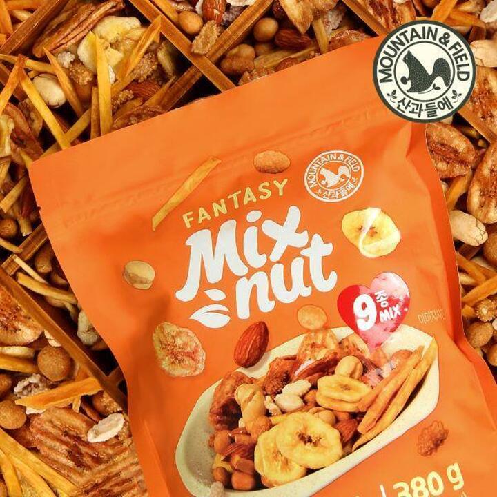 [산과들에] 환타지믹스넛380g+380g 견과류 믹스너트