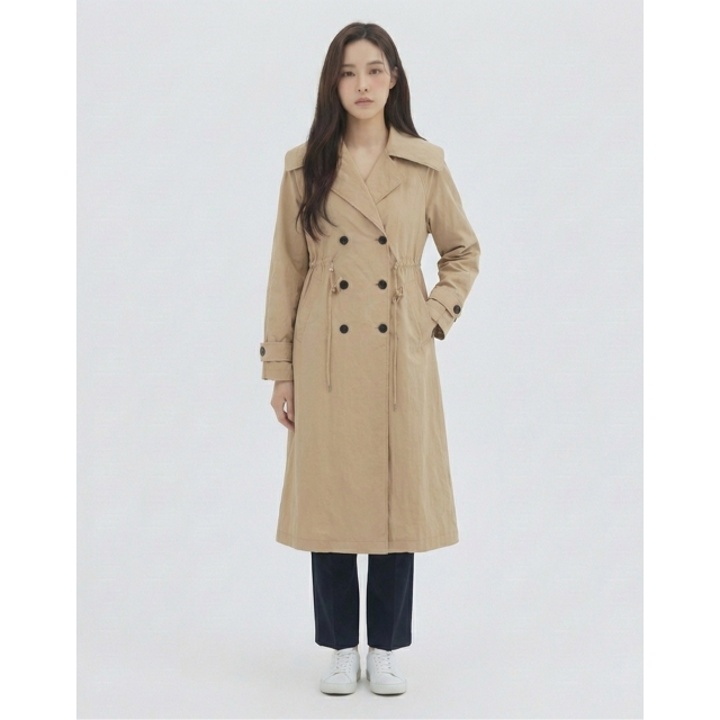 [반에이크] 허리스트링 트렌치코트_VB33BBUD02Z