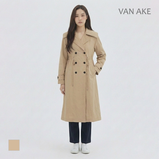 [반에이크] 허리스트링 트렌치코트_VB33BBUD02Z