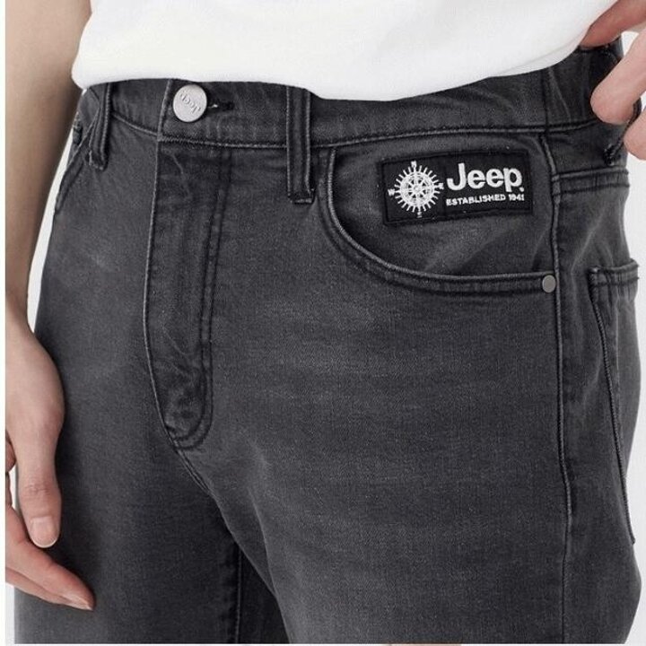 JEEP 지프 스트레이트 블랙 데님 팬츠 블랙진 청바지12 JN1DPM101122SG