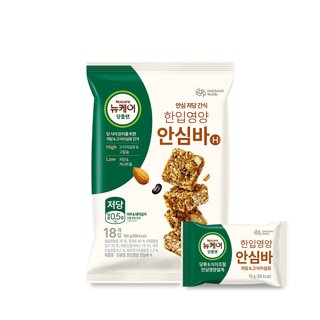 [대상웰라이프]뉴케어 당플랜 한입영양 안심바 (10gx18입), 1봉(소비기한26.10.02)