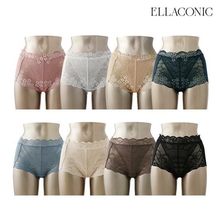 [방송에서만세일]엘라코닉 커버업 라이크라 레이스 팬티 패키지(총 8종)