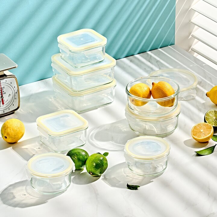 글라스락 클래식 옐로우에디션 혼합 8개 선물세트