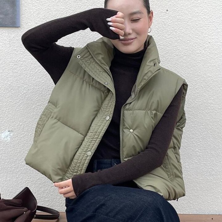 여성숏패딩데일리조끼베스트