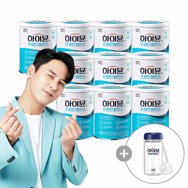 하이뮨 프로틴 밸런스 304g 10캔(보틀,스푼 포함)