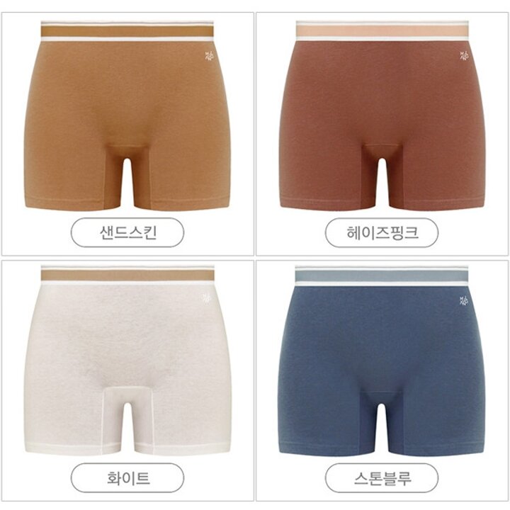 플러피 면스판 팬티겸 속바지 여드로즈팬티 여성사각속옷 1종