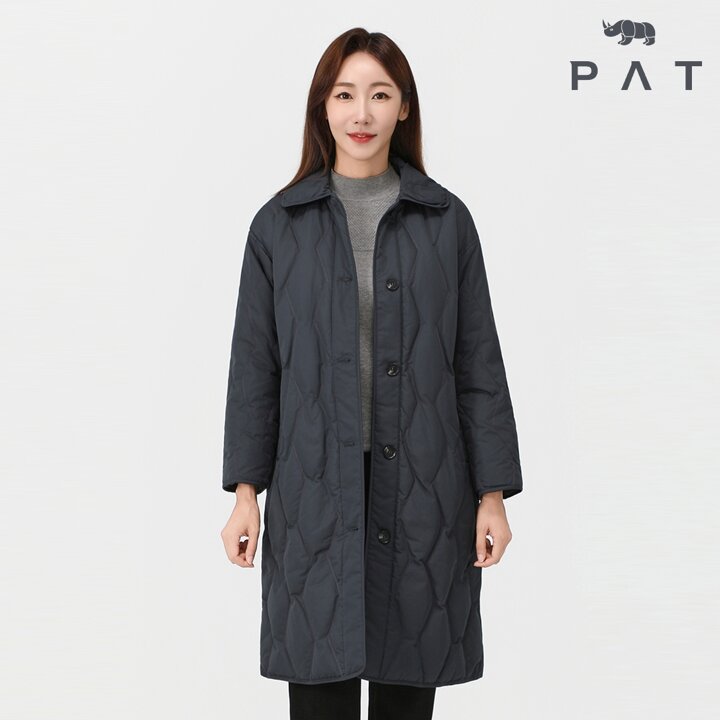 [PAT] 인조양모 롱 구스 다운 점퍼_QI82001