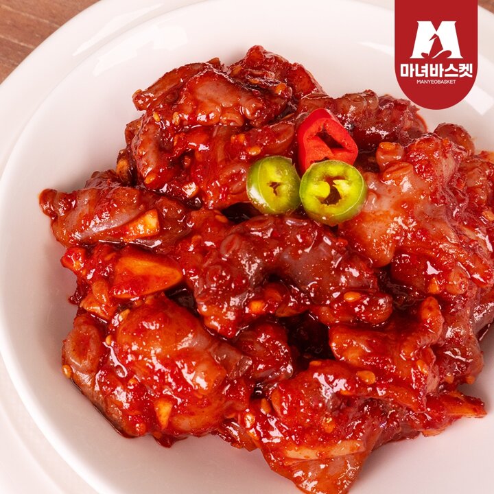 [마녀바스켓] 밥도둑 밥반찬 오동통 낙지젓 500g