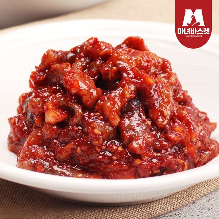 [마녀바스켓] 밥도둑 밥반찬 오동통 낙지젓 500g