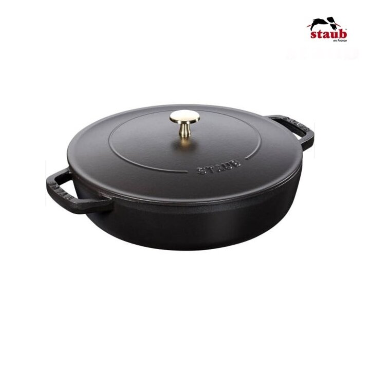 [스타우브] 시스테라 전골 냄비 24cm, 블랙