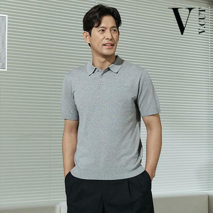브이컷 26SS NEW 남성 린넨 카라니트 4종