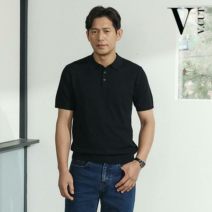 브이컷 26SS NEW 남성 린넨 카라니트 4종