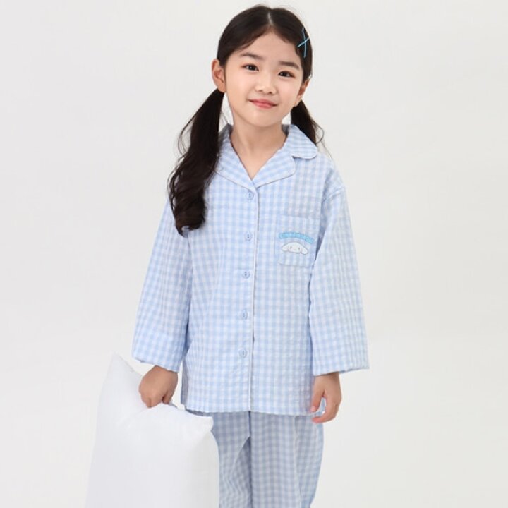 시나모롤 아동 체크 9부 파자마세트BU 0E3SW63184CJ