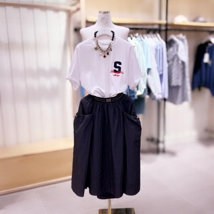 시에로 SL8TSF451 S 자수 반팔 티셔츠