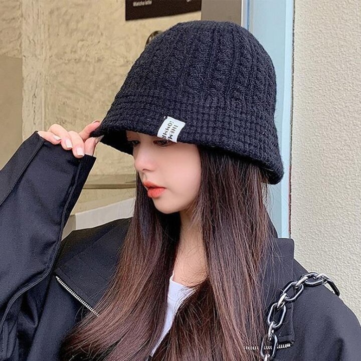 니트벙거지겨울모자버킷햇