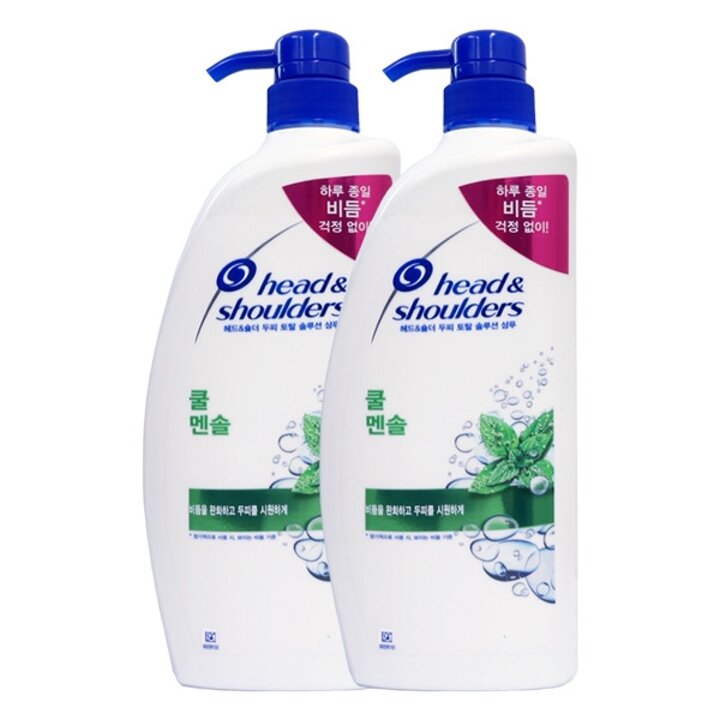 헤드앤숄더 쿨 멘솔 샴푸 850ml x2