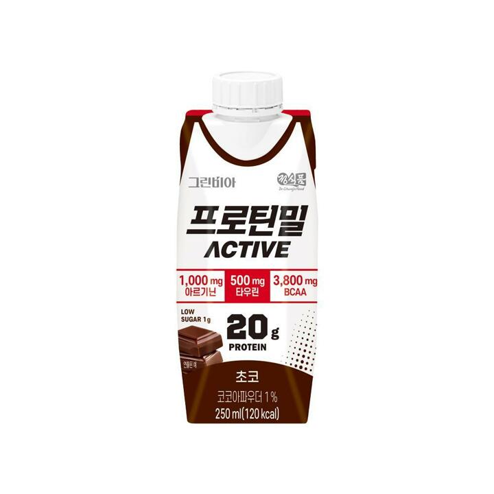 [정식품]그린비아 프로틴밀 액티브 초코 250ml x 54팩