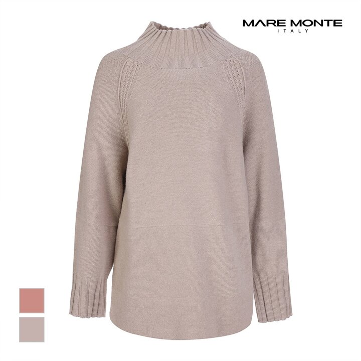 [마레몬떼] 하이넥 디자인 니트_M21OMKT65P0