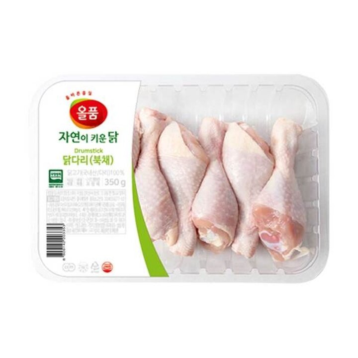[올품] 국내산 무항생제 냉장 닭다리(북채) 1.4kg (350gx4팩)