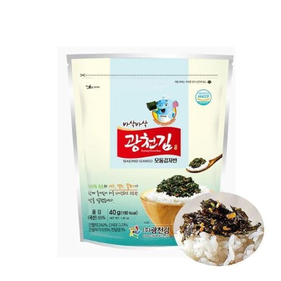 광천김 바삭바삭 해물 모둠 김자반 40g  10봉 (51149657)