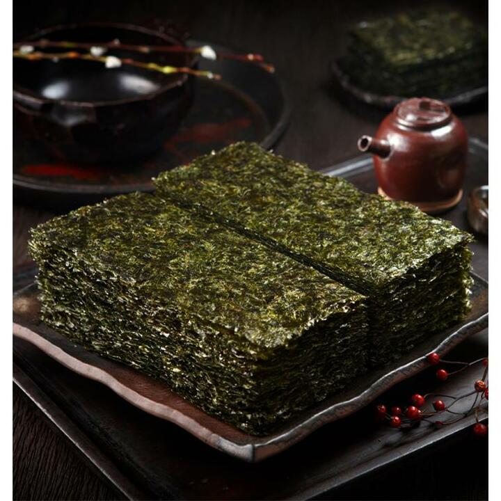 무조미 100 신안산 두번 구운 곱창 생돌김 반절 4매 5g, 16봉 (64매)