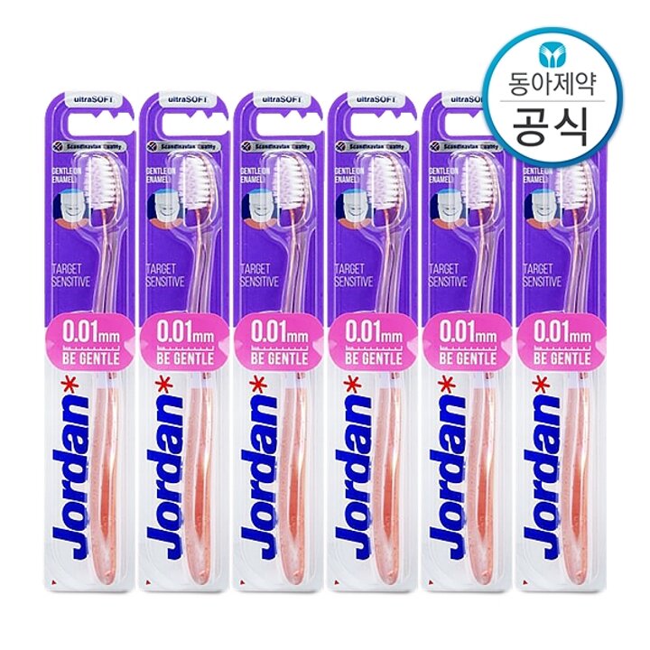 조르단 타겟 센서티브 초미세모 칫솔 6개