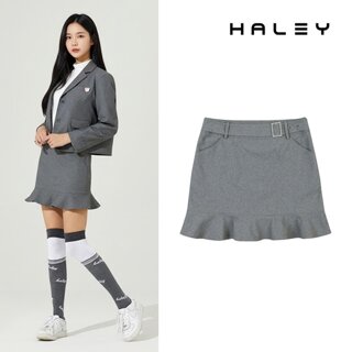 헤일리골프 여성 진주 버클 포인트 플레어 큐롯 스커트 HF-WK1309