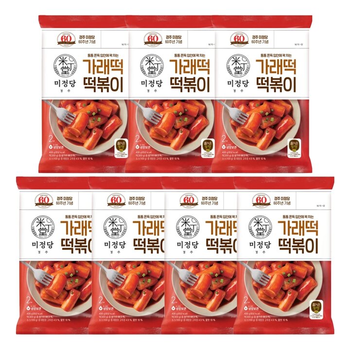 CJ 미정당 가래떡 떡볶이 400g x7개
