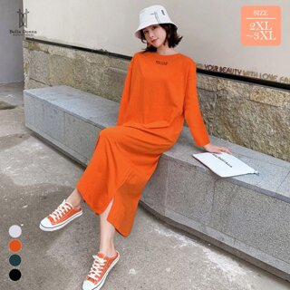 벨라도나 사계절 여성 데일리 루즈핏 긴팔 롱원피스 4컬러 편안한 스판덱스 Bon-2611